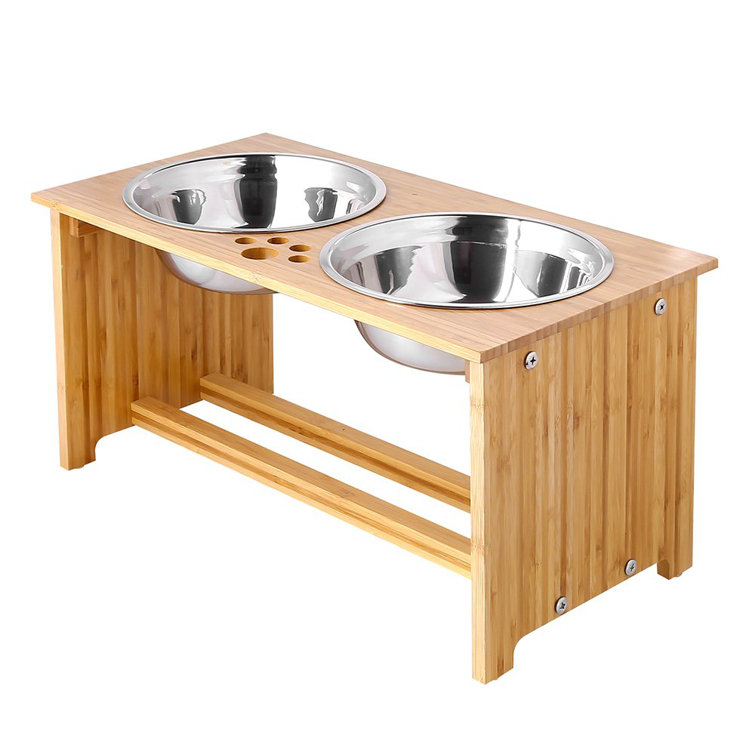 Raised dog food bowl 2024 stand